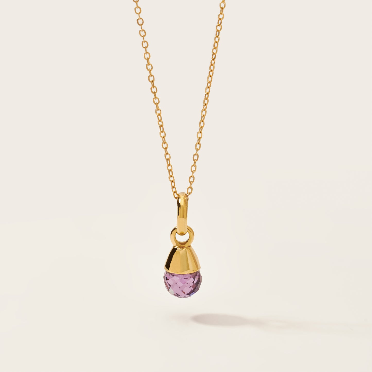 Collar cabuchón amatista Oro 18k