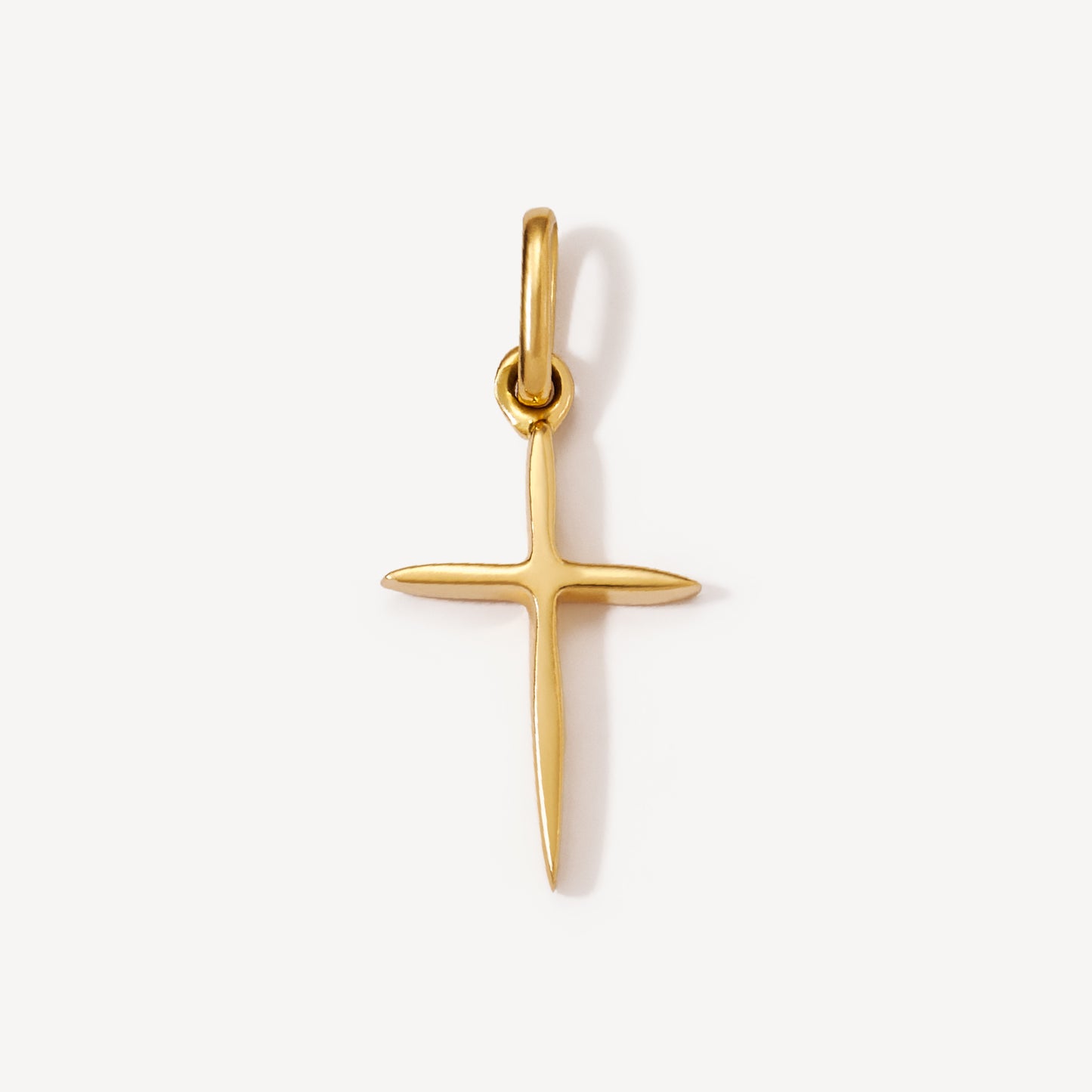Dije Cruz Tubo Oro 18k