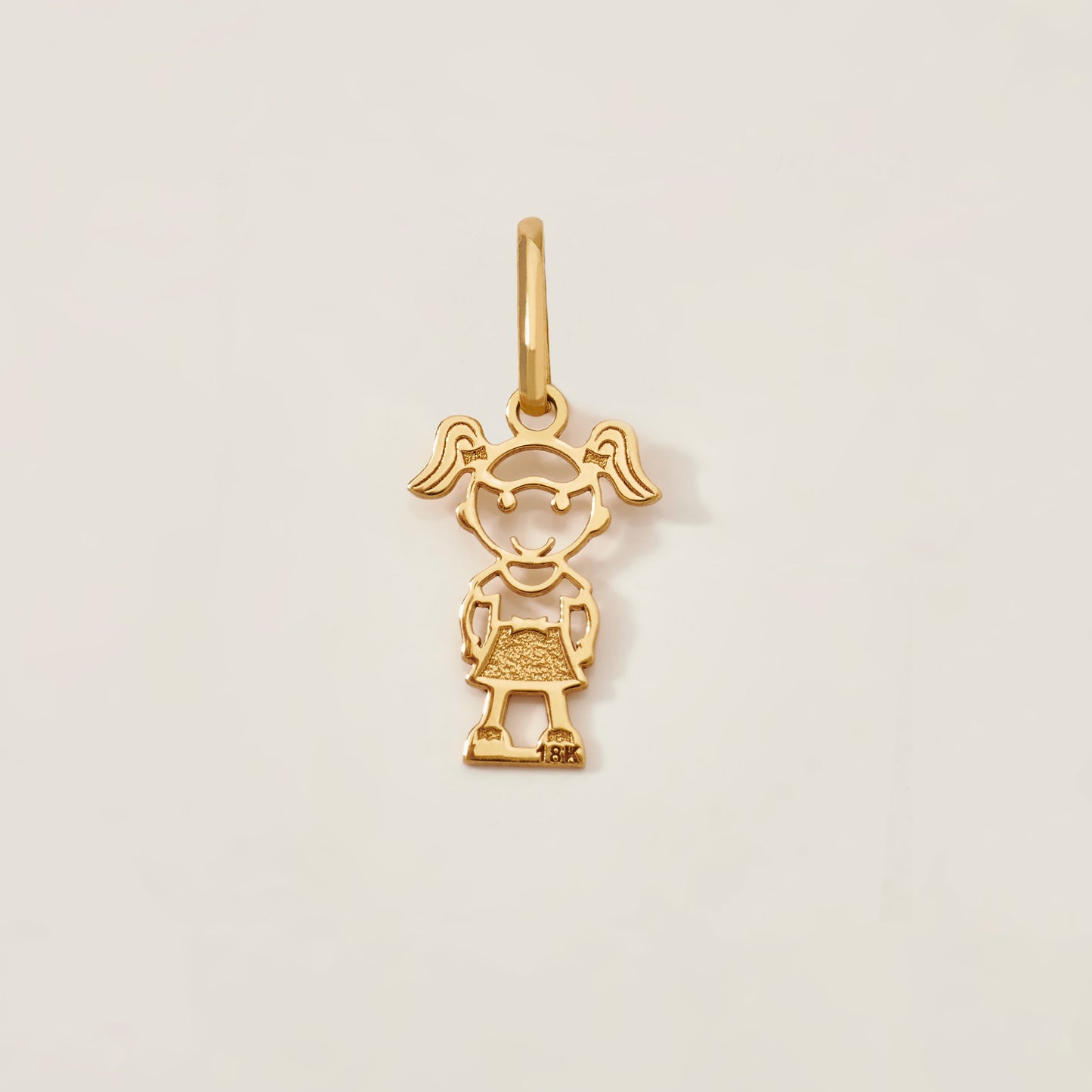 Dije niña calado Oro 18k