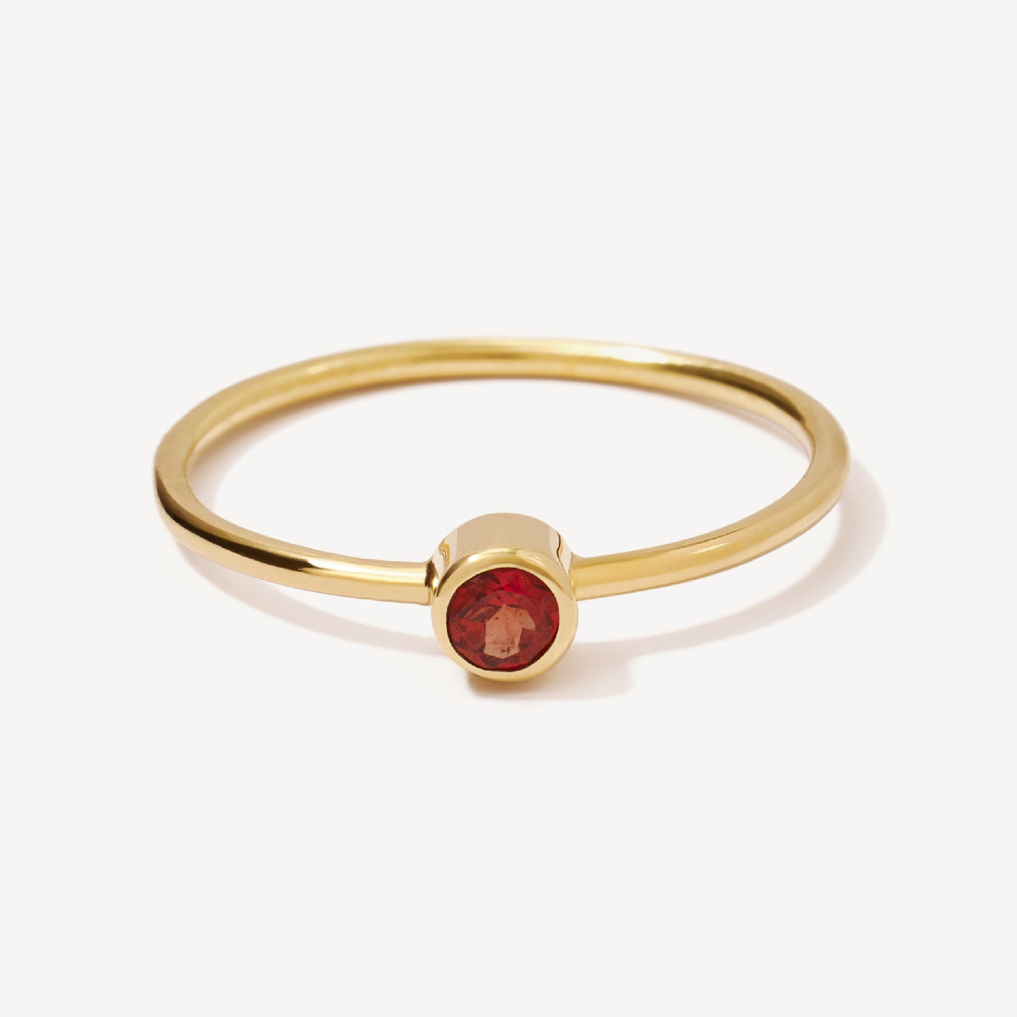 Anillo Granate Oro 18k