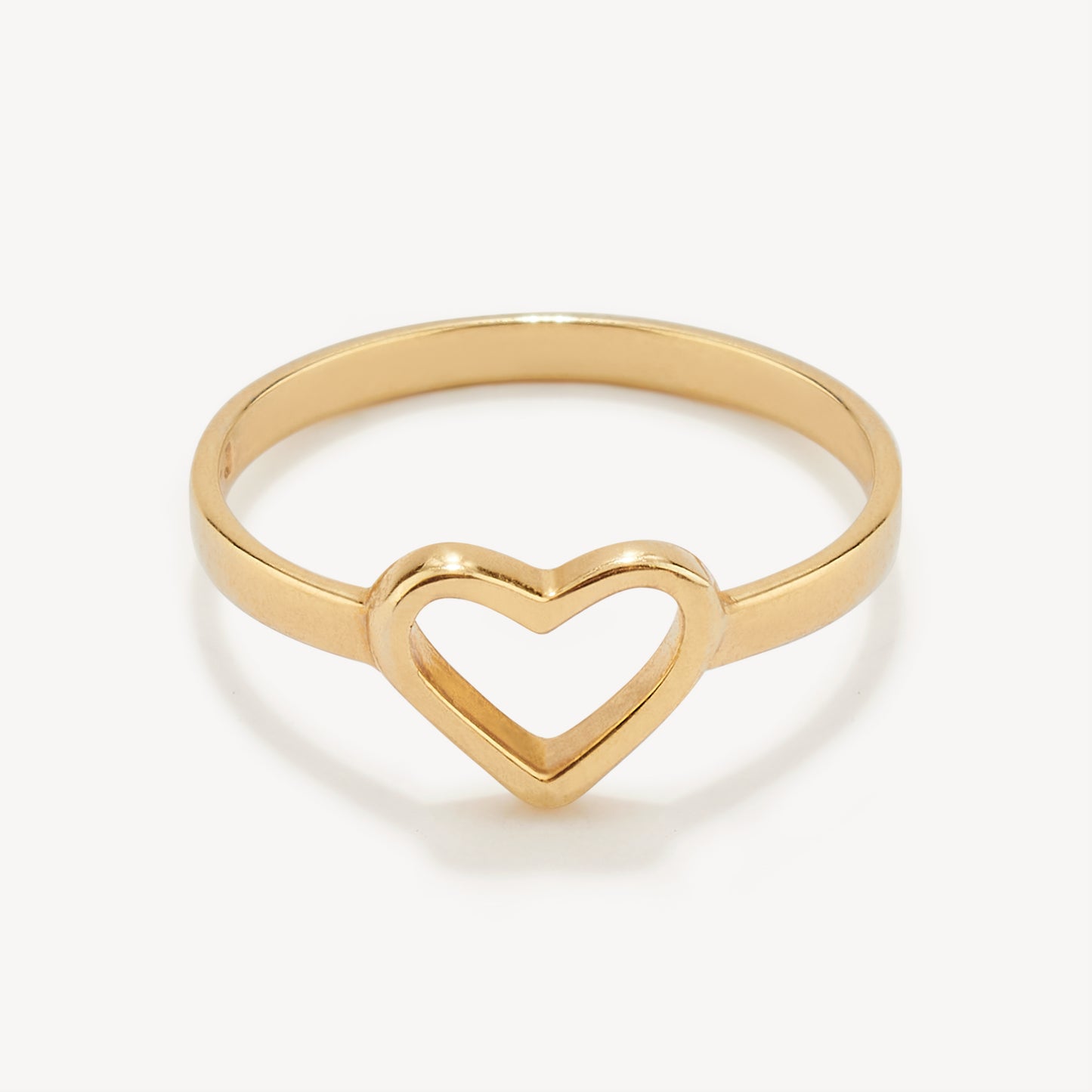 Anillo Corazón Cinta Gold