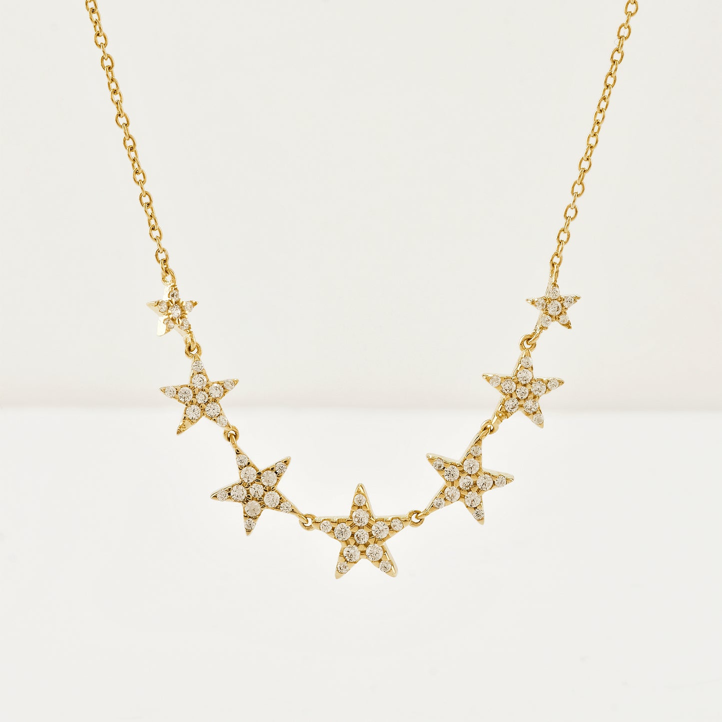 Collar Estrellas Cristales Gold
