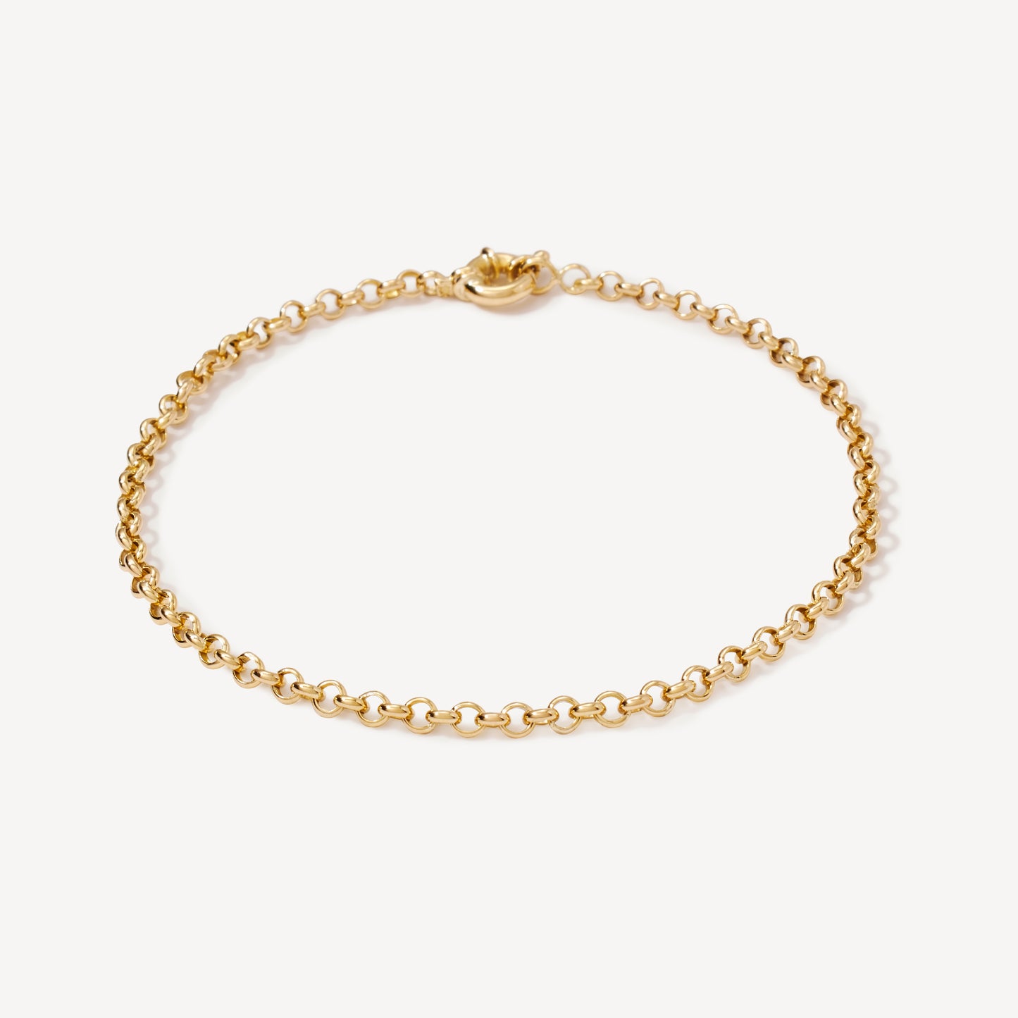 Pulsera Rolo Mini Oro 18k