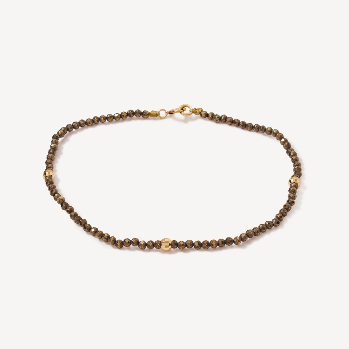 Pulsera Pirita Oro 18k