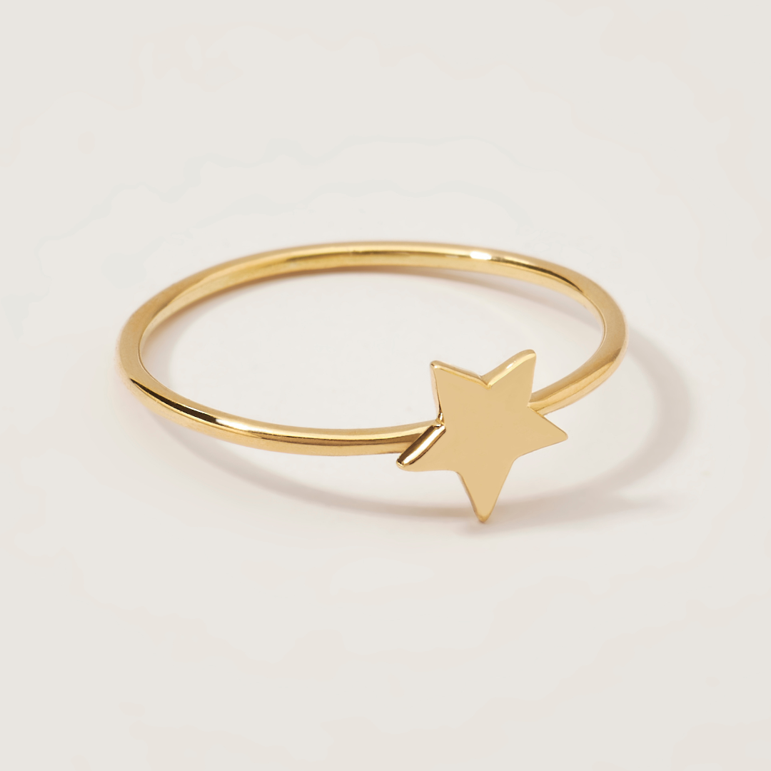 Anillo Estrella Oro 18 kilates