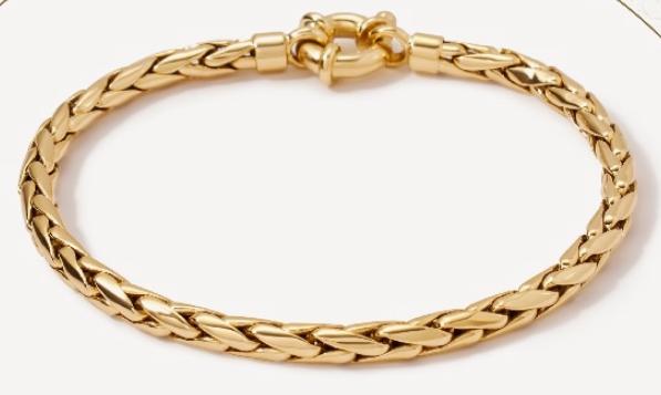 Pulsera espiga Oro 18k
