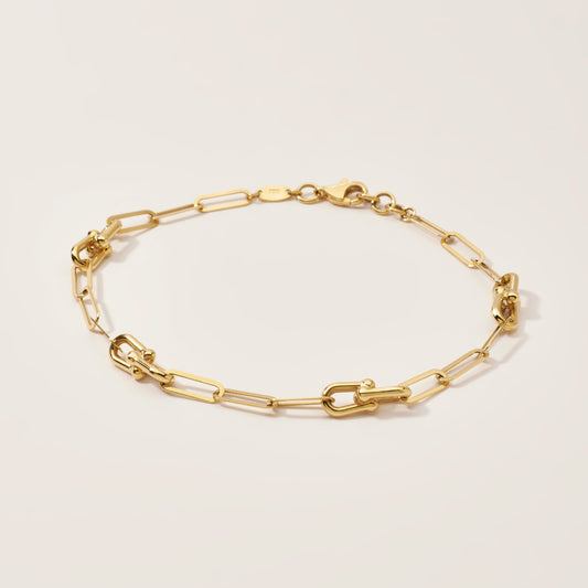 Pulsera herrajes Oro 18k