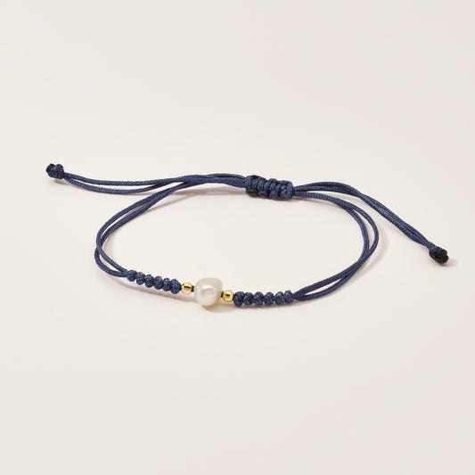 Pulsera Hilo Perla Oro 18k