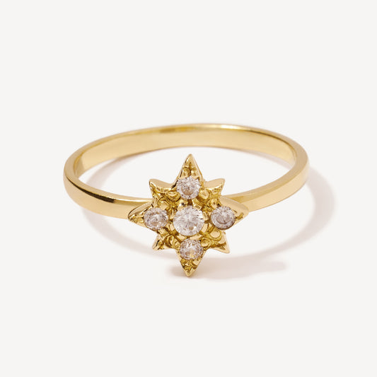 Anillo Estrella del Norte Oro 18k