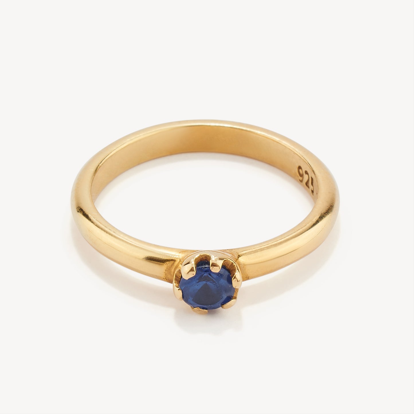 Anillo Chispa Azul Gold