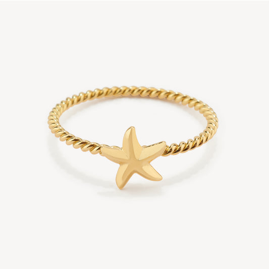 Anillo Star Fish Oro 18 kilates