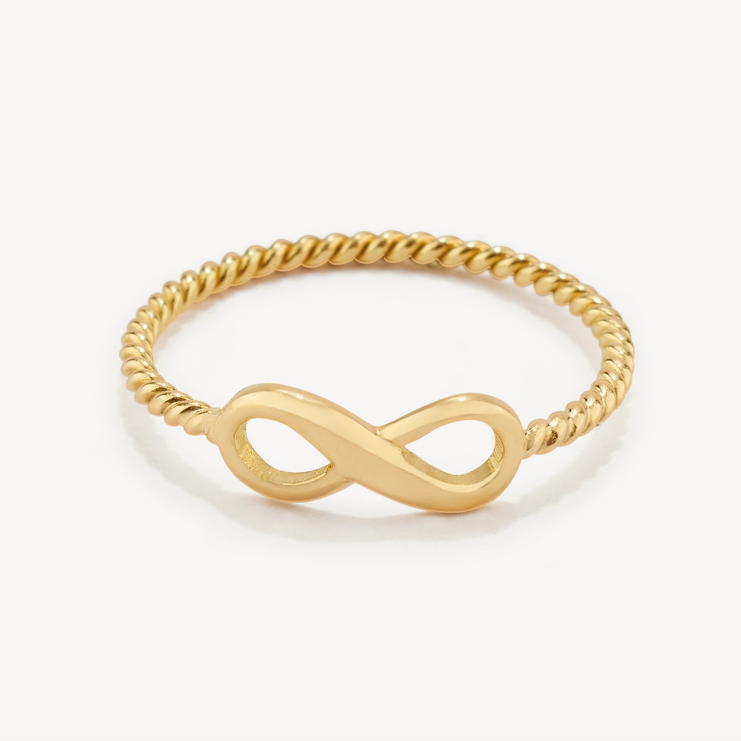 Anillo Infinito Entorchado Oro 18 kilates