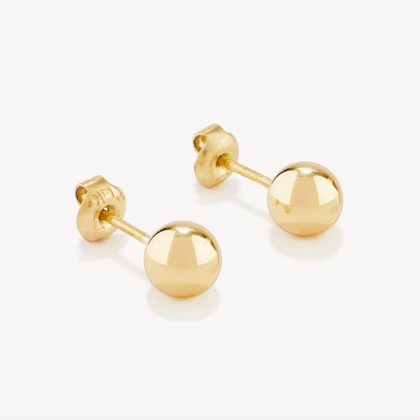 Aretes Bola Oro 18K