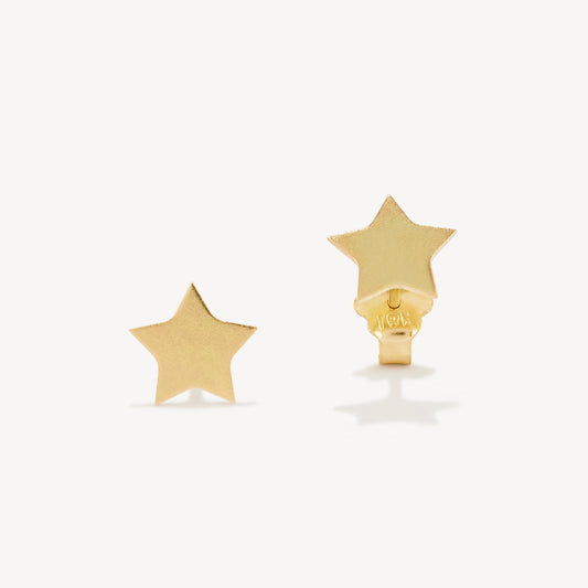 Aretes Estrella Oro 18K