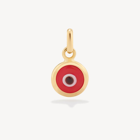 Dije Ojo Turco Rojo Oro 18k