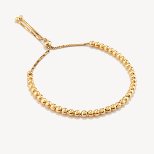 Pulsera Beads Regulable Gold