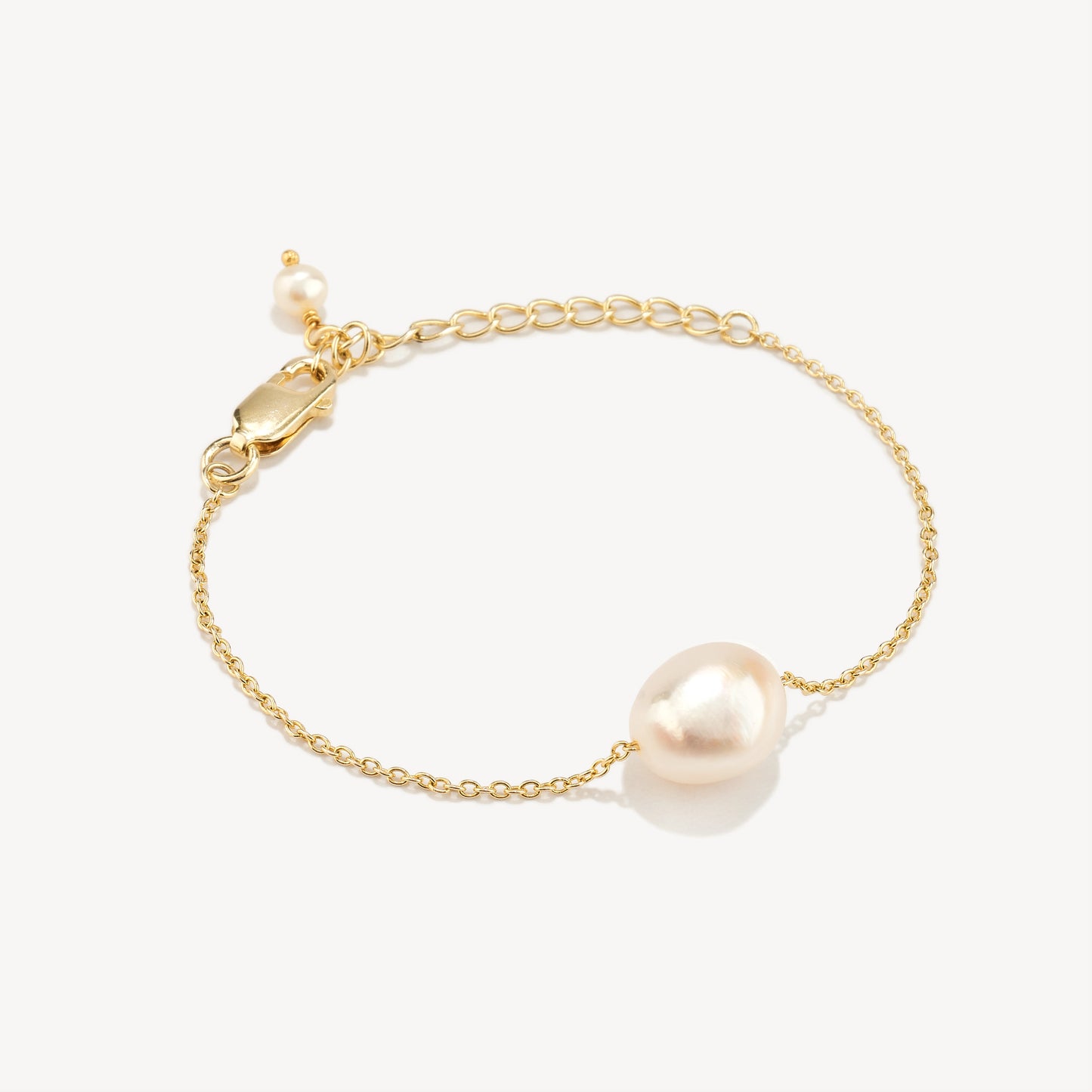 Pulsera Perla Solitario Gold