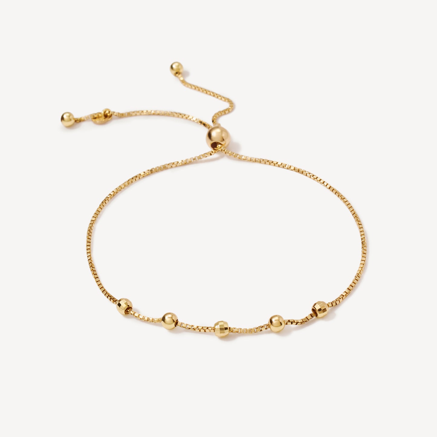 Pulsera Beads Diamantados Oro 18k