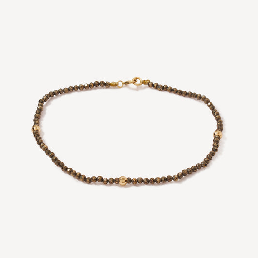 Pulsera Pirita Oro 18k